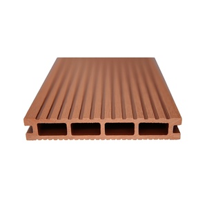 Planche de terrasse en composite creux robuste 146x24mm, antidérapante, résistante aux intempéries, en WPC, pour terrasse extérieure, jardin, patio - Product Image 2