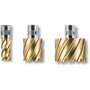 Scie cloche QI Crown 50 mm HSS à pointe en carbure pour la découpe de tubes, tige métrique 22 mm - Product Image 1