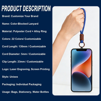 Vente en gros de porte-clés personnalisés tressés à la main, porte-clés tissés en corde colorée, très demandés, pour cordon de téléphone