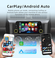 BQCC Autoradio 1 Din 5 pouces avec CarPlay, amplificateur stéréo, caméra de recul, lecteurs MP3/MP4, dashcam, écran tactile, aide au stationnement, montage sur tableau de bord