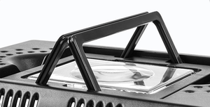 Cage d'intérieur carrée ventilée pour animaux de compagnie avec plateau amovible et loquets sécurisés pour petits animaux, cage d'intérieur carrée respirante pour animaux de compagnie - Product Image 6