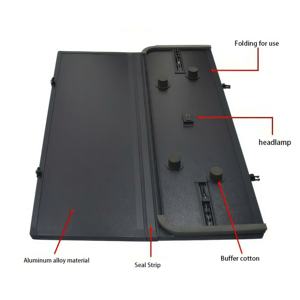 Couverture de tonneau de lit de camion en aluminium étanche pour Dodge Ram 2019-2022 1500 toyota tacoma tundra Hilux - Product Image 5