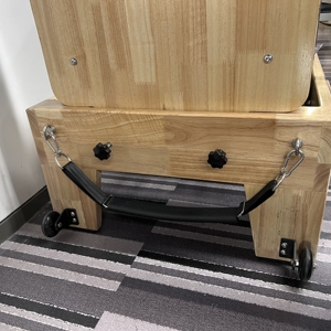 เครื่องพิลาทิสรีฟอร์เมอร์ไม้โอ๊ค<span class=keywords><strong>ไทย</strong></span>เกรดเชิงพาณิชย์สำหรับสตูดิโอ พร้อมระบบส<span class=keywords><strong>ป</strong></span>ริงปรับได้ รับน้ำหนักได้ 200 กก. - Product Image 2