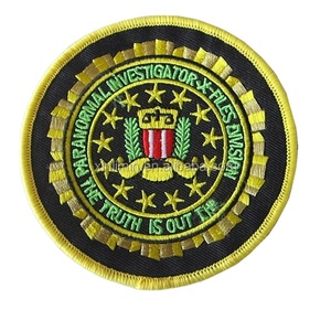 Écusson en tissu laser rond des Nations Unies pour manteaux, sacs, chapeaux tactiques - Écusson brodé réfléchissant IR qui brille dans le noir à coudre - Product Image 3