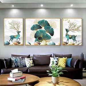 Tableau mural en toile 3D texturée effet cristal, décoration maison, cuisine, salle <span class=keywords><strong>de</strong></span> bain, salon, nouvelles peintures classiques <span class=keywords><strong>de</strong></span> style chinois - Product Image 1