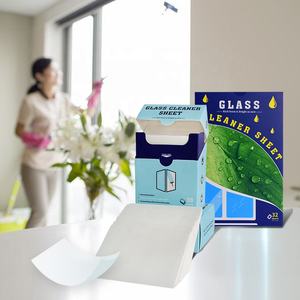 تصنيع المعدات الأصلية وصديقٌ للبيئة صفائح منظف الزجاج تركيبة نباتية ورقة تنظيف النوافذ لطخات وبصمات الأصابع منظف للمرآة المنزلية - Product Image 4
