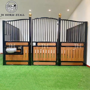 Boîte de panneaux avant stables de décrochage d'équipement de cheval de ranch de tuyau carré galvanisé élégant antirouille durable - Product Image 4