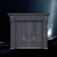 Portes d'entrée en alliage de zinc et aluminium pour portail double de villa, projets d'ingénierie personnalisés pour maisons rurales auto-construites