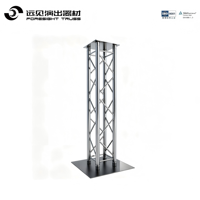 Torre de Iluminación Profesional con Soporte de Truss de 6.5 Pies para Luces Móviles con Tela Negra/Blanca