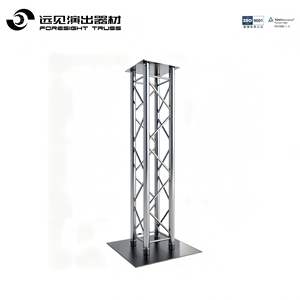 Torre de Iluminación Profesional con Soporte de Truss de 6.5 Pies para Luces Móviles con Tela Negra/Blanca - Product Image 3