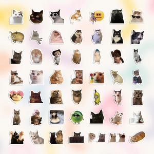 Pegatinas Divertidas de Memes de Gatos a Prueba de Agua Personalizadas, Etiquetas de Vinilo Kawaii para Laptop, Botella de Agua, Carcasa de Teléfono, Decoración DIY - Product Image 5