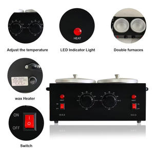 Professionnel Double Pots De Cire Électrique Chauffe-Cire Machine Épilation pour Épilation Peau Du Visage Corps Salon De Beauté - Product Image 3