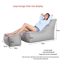 ISapromo cadeaux pas de charges pouf bouffée canapé paresseux Tatami canapé peau meubles étanche pouf chaises longues pouf housse de siège