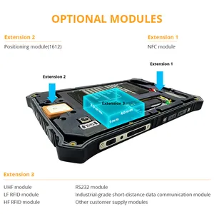 T71(2021) Android 4G Lte 8Gb Ram 128G Memori Internal 1000 Nit Industri Komputer Tablet Pc Kasar dengan Opsi Rfid