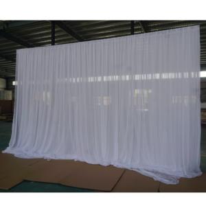 Aluminum Silver Portable Adjustable <b>Backdrop</b> <b>Stand</b> with 3-Year Warranty for Chiffon Wedding Drape Fabric - Product Image 1
