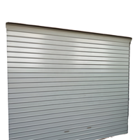 Porte de garage enroulable manuelle en acier insonorisée et antivol moderne pour entrepôt commercial 10 x 10