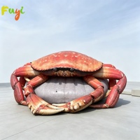 Modèle gonflable géant personnalisé Fuyi de crabe des mers, crabe poilu pour la publicité et la promotion des restaurants