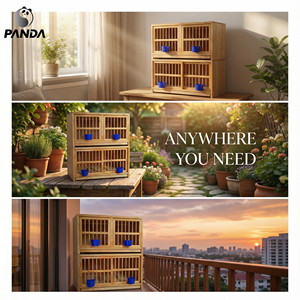 Orijinal Fabrika En Çok Satan Modern Ahşap Evcil Hayvan Mobilyası Katlanabilir Erkek & Dişi Kuş Kafesi Doğal Ahşap Evcil Hayvan Çiftleştirme İçin - Product Image 4