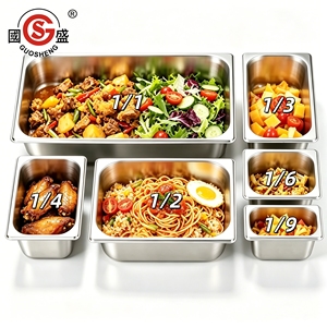 Nouveau produit, toutes tailles, haute qualité, bac GN en acier inoxydable 201 avec couvercle, récipient gastronorme pour cuisine commerciale - Product Image 3