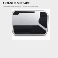 Ensemble de couvre-pédales en alliage d'aluminium, patins antidérapants en caoutchouc TPE, garniture intérieure pour BYD Sea Lion 05 EV 2025+ Yuan Up