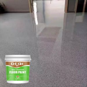 Revêtement de sol liquide époxy auto-nivelant effet marbre DEQI, respectueux de l'environnement, avec sable coloré, pour usage intérieur, application au pinceau, peinture décorative pour bureau - Product Image 2