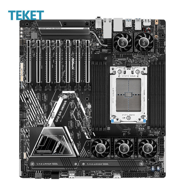 For Asrock WRX90 WS EVO Rack Server Motherboard AMD R-yzen Threadripper PRO Processors Socket STR5 AMD WRX90 DDR5 7 PCIe 5.0x16