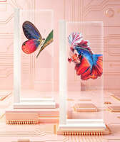 Écran OLED transparent de 55 pouces, affichage numérique au sol, écran tactile, moniteur sans cadre, Smart TV 3 mm, magasin de détail, Android