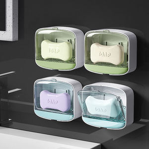 Wholesale Novax Plastic 2026 Wall-mounted Soap Box Organizer Dish Holder with Cover for Bathroom Accessories - Product Image 6