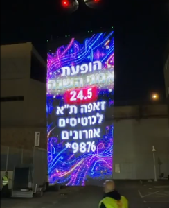 VividSky P25 Edición Premium ESTÁNDAR, Pantalla LED Holográfica para Ventana Aérea, Pantalla LED para Drones Publicitarios, Resistente al Agua - Product Image 2