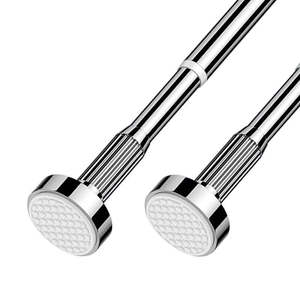 Tringle <span class=keywords><strong>de</strong></span> <span class=keywords><strong>Douche</strong></span> Extensible en Acier Inoxydable Moderne à <span class=keywords><strong>Angle</strong></span> Réglable Sans Perforation – Vente en Gros pour Salles <span class=keywords><strong>de</strong></span> Bain Modernes - Product Image 6
