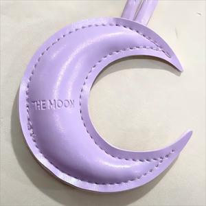 Ins phong cách Bắc Âu đơn giản hình mặt trăng trang trí mặt dây chuyền sáng tạo phụ kiện treo túi quyến rũ PU da thích hợp thiết kế <span class=keywords><strong>Keychain</strong></span> - Product Image 6