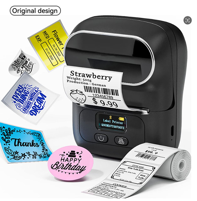 2024 Hot Selling 203dpi Smart Blue tooth Portable Inkless Label Printer Wireless Portable Printer