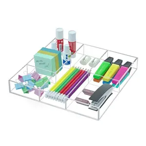 Buy Freestanding acrylic tray with remove divider with Custom