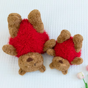 Simpatico topolino imbottito in borsa verde peluche, adatto per la casa giocattoli di peluche, regali di festa per ragazzi e ragazze - Product Image 2