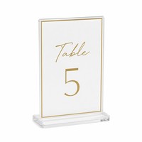 Porte-numéro de table en acrylique, support transparent pour numéros de table de mariage, présentoir pour décoration de mariage, banquet ou fête