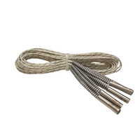 Chauffe-cartouche en acier inoxydable 220V 8*100mm 300W à sortie simple avec câble interne pour barre de découpe de machine d'emballage