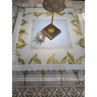 Tapis de Mahjong Portable de Luxe Moderne en Cuir 31,5x31,5 po Série Tigredetartan Queen Bee American Games en Stock