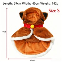 Cape pour animaux de compagnie motif Tigre du Zodiaque Chinois, en peluche de dessin animé, en polaire chaude, avec capuche, costume du Nouvel An pour chien et chiot