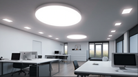 Panneaux de plafond tendu avec cadre en aluminium et éclairage LED encastré pour hall d'hôtel, avec membrane souple en tissu PVC pour décoration