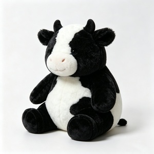 Peluche de vaca personalizado en blanco y negro, peluche de vaca lechera, peluche de vaca con manchas, juguete de peluche de vaca - Product Image 3
