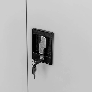 Modern <strong>Office</strong> Metal Tall Garage Storage <strong>Cabinet</strong> 2-Door Steel Cupboard Adjustable Shelves Locking Filing Home School Hospital - Product Image 4