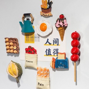 Nouveaux produits 2025 : Aimants de réfrigérateur amusants pour la décoration de la maison, aimants de réfrigérateur en résine 3D mignons en forme de pain - Product Image 4