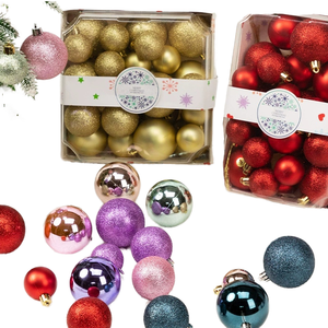 Juego de <span class=keywords><strong>Bolas</strong></span> Navideñas Coloridas de Alta Calidad de 3/4/5 cm, en Caja Cuadrada, Decoraciones para Árboles de <span class=keywords><strong>Navidad</strong></span>, Adornos Colgantes para Fiestas en Casa, Venta al por Mayor - Product Image 3