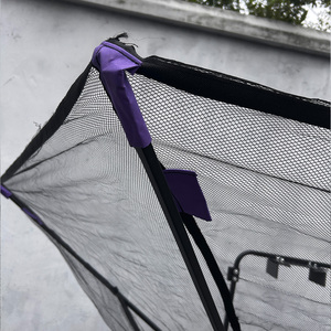 Bóng rổ bắn returner màu đen xách tay bóng rổ trở lại hệ thống xoay bóng rổ rebounder chụp huấn luyện viên - Product Image 4