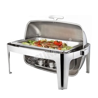 SUNNEX Durable En Acier Inoxydable 1/1 Pleine Taille 8.5L Buffet Chauffe-Plats Chauffe-Plat Équipement De Restauration pour Hôtel