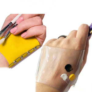 Creative <b>foundation</b> color mixing gloves, color mixing palette, PVC makeup artist's special makeup, lipstick, and nail art - Product Image 1