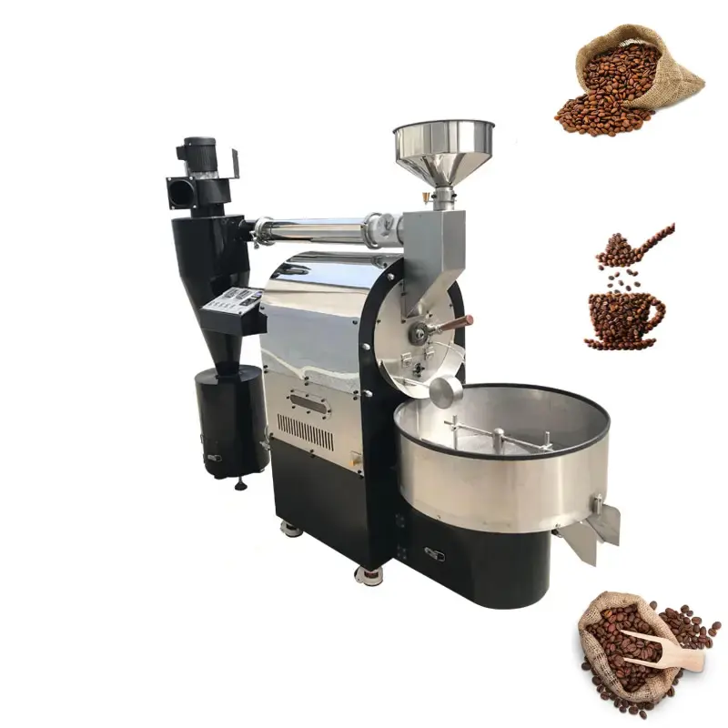 Machine de torréfaction de grains de café vert pour la maison commerciale, équipement de café, 1Kg, 2Kg, 3Kg, 10kg, 50kg