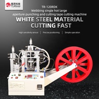Machine de découpe et de perforation automatique TR-120RDK à grand diamètre pour bouteilles, canettes, emballages en plastique/papier/film