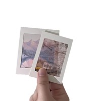 Film transparent réversible pour photos lumineuses et ombreuses, porte-carte PVC personnalisé créatif, carte postale artistique DIY, support cadeau pour voyages et fêtes