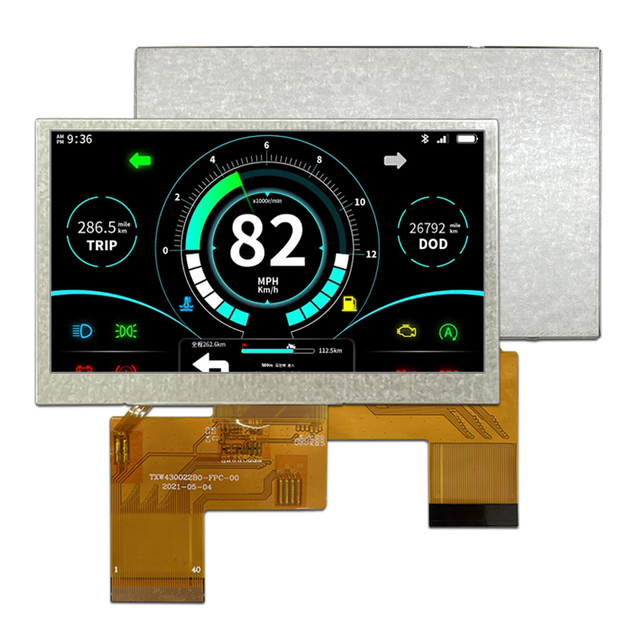 4.3 Inch 800*480 Resolution High Definition Full Color TFT LCD Display Module